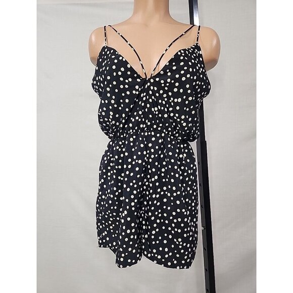 UO Kimchi Blue Polka Dot Romper - Picture 1 of 8